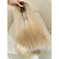 Top Lace Ombre Saten Natural/ Blond Platinat